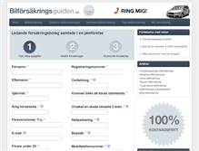 Tablet Screenshot of bilforsakringsguiden.se